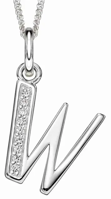 Collier Initiale Lettre A Argent 925 et Zirconium - Personnalisé