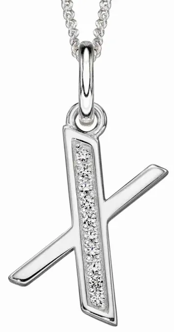 Collier Initiale Lettre A Argent 925 et Zirconium - Personnalisé