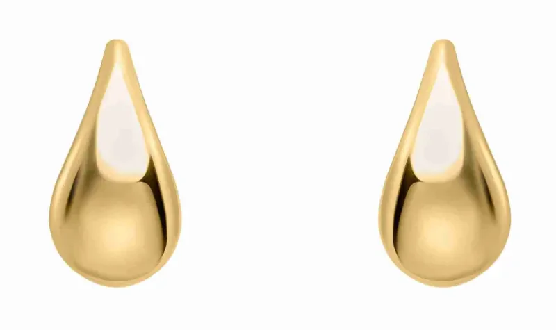 Boucles d oreilles intemporelles en or 375 carats