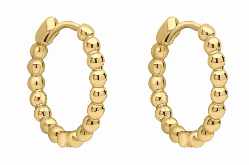 Boucles d oreilles or 375 carats - éclat intemporel