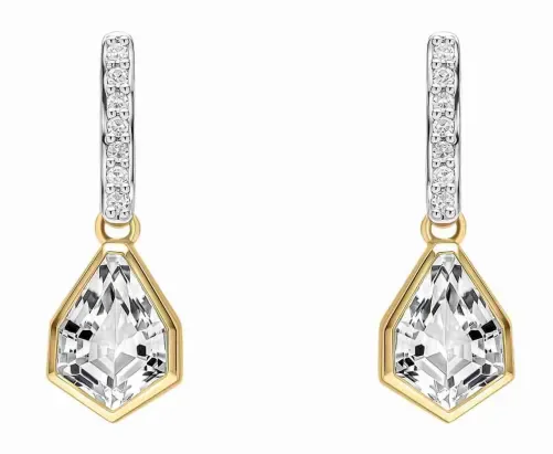 Boucles d Oreilles  Éclat Céleste  - Or 9K, Topaze Blanche et Diamants