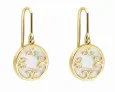 Boucles d oreilles boucles nacre et or jaune 375 carats