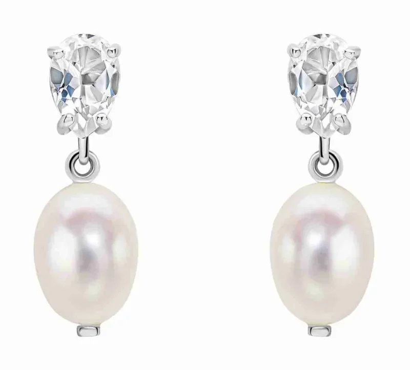 Pendentif solitaire topaze bleue et or blanc 375 carats - lueur d azur