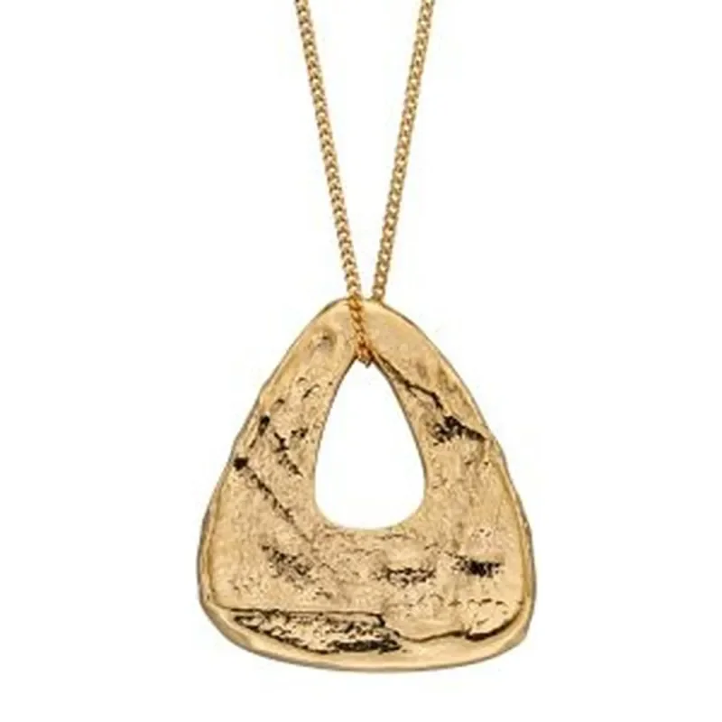 Collier tendance plaqué or 18 carats en argent 925 pour femme