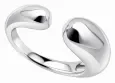 Bague en forme ouverte en argent 925 pour femme