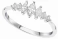 Bague dégradée zirconiums chic et classe en argent 925 femme