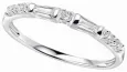 Bague éternité moderne et élégant zirconiums en argent 925 pour femme