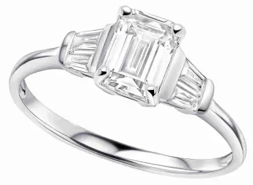 Bague pour femme en argent massif 925 au design moderne sertie de pierres de zirconium brillantes et polies.
