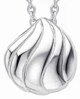 Collier vagues en dégradé argent 925 massif bijou femme design océan