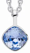 Collier cristal bleu scintillant en argent 925 bijou élégant pour femme