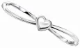 Bracelet rigide petit cœur argent 925 femme romantique