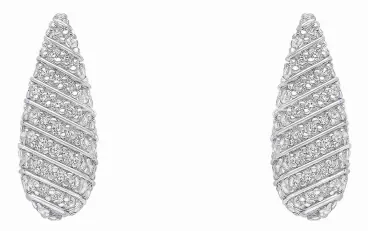 Boucles d'oreilles perle de culture blanche ronde sur monture en argent 925 brillant, collection Éclat Intemporel.