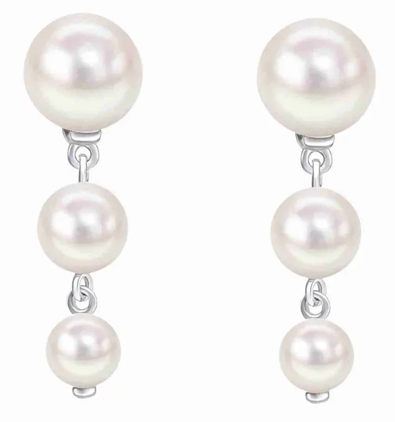 Boucles d'oreilles perle de culture et argent 925 éclat intemporel