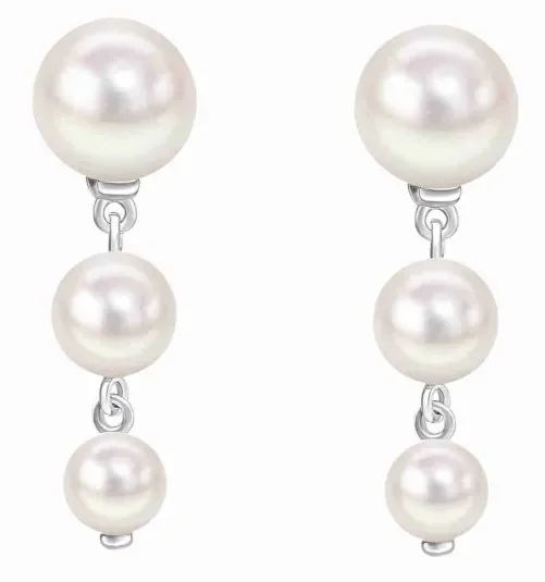 Boucles d'oreilles perle de culture et argent 925 éclat intemporel