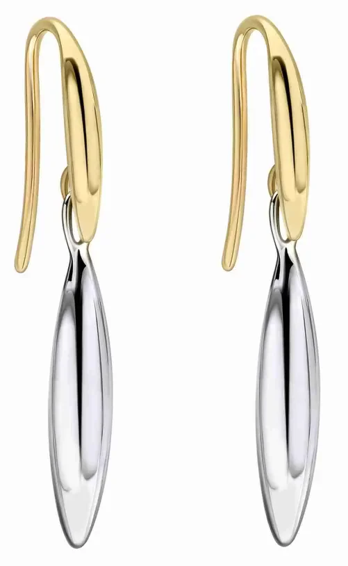 Boucles d'oreilles femme éclat doré en argent massif 925 avec placage or jaune