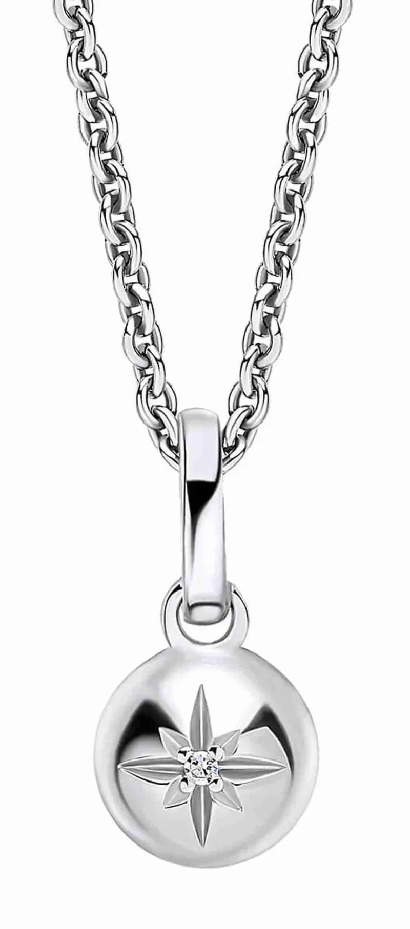 Collier croix lumina en argent 925 et diamant scintillant bijou pour enfant