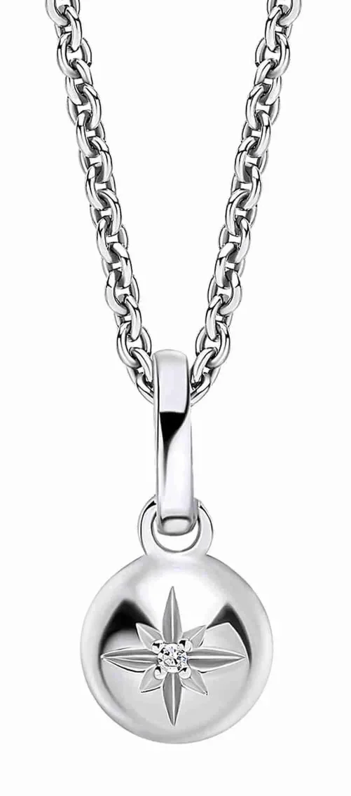 Collier croix lumina en argent 925 et diamant scintillant bijou pour enfant