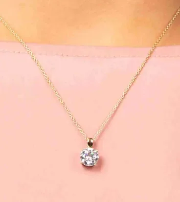 Collier solis ✨ pendentif zircon sur argent 925 plaqué or 18 carats