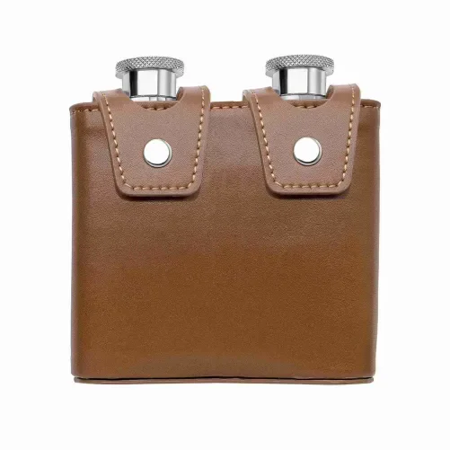 Flasque de poche homme L'Intemporel en acier inoxydable poli miroir