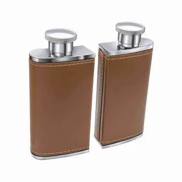 Flasque acier inox l'intemporel cadeau homme design épuré