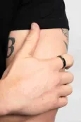 Bague homme éclat intemporel en argent 925 - alliance de caractère