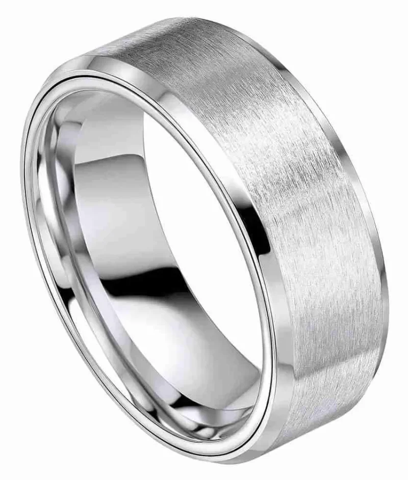 Bague alliance atlas en acier inoxydable bijou tendance et unisexe