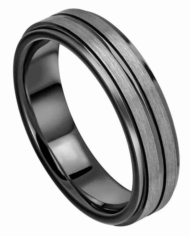 Bague homme ténébreux chevalière en acier inoxydable