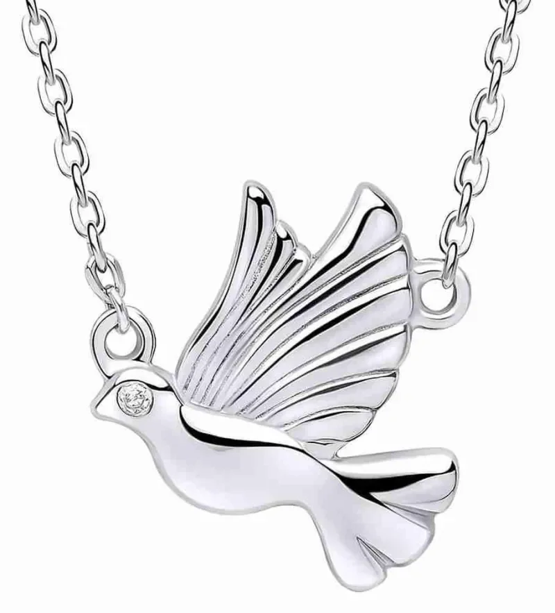Collier hirondelle en argent massif 925 bijou femme