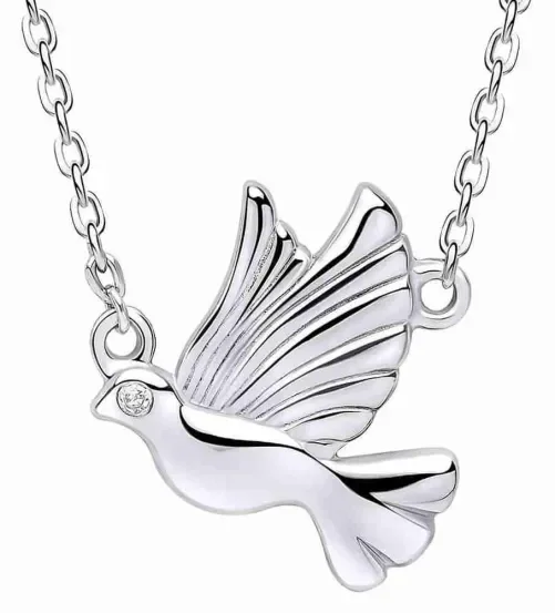 Collier hirondelle en argent massif 925 bijou femme