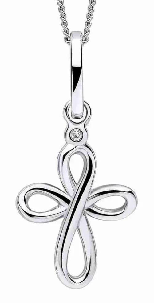 Collier croix en argent 925 unisexe bijou épuré