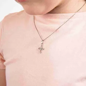 Collier croix argent 925 unisexe minimaliste | mon bijou