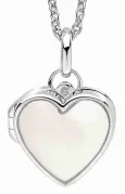 Collier cœur femme en argent 925 diamant véritable