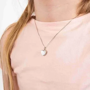 Collier Cœur Argent 925 et Diamant Véritable Femme | Mon Bijou