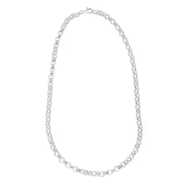 Collier pour femme en argent massif 925 au design minimaliste et moderne avec finition polie brillante.